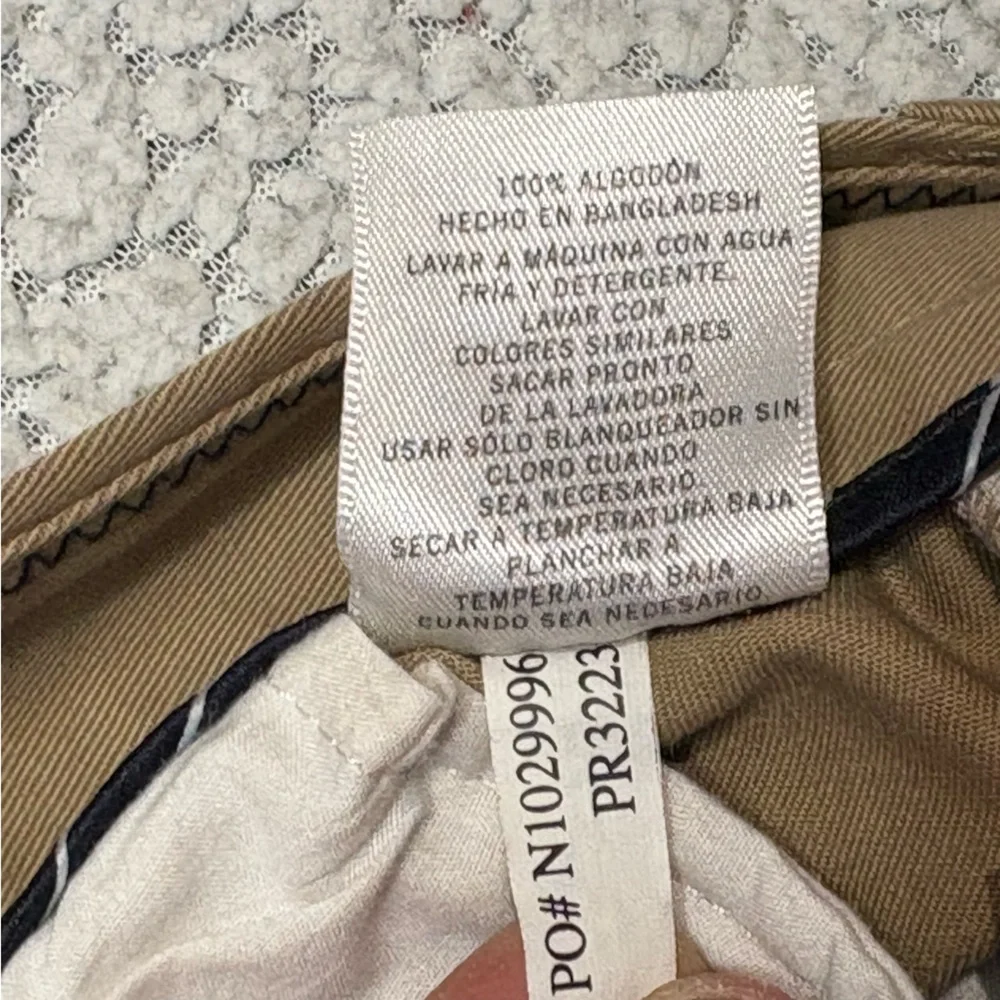 Nautica Men’s Khaki Dress Pants 42x30‎ Pleated Wrinkle Resistant Classic Fit Tan